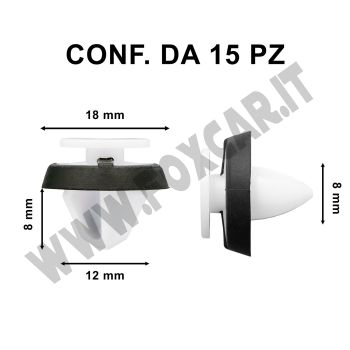 Bottone fermapannello per autovetture Seat, Skoda e Volkswagen