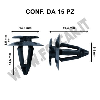 Bottone fermapannello e rivestimenti interni su Mercedes, Skoda e Volkswagen