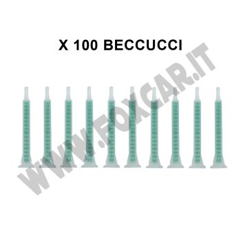 Promo 100 beccucci verdi per colla bicomponente