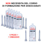 5+1 Colla per plastiche e paraurti, poliuretanica bicomponente