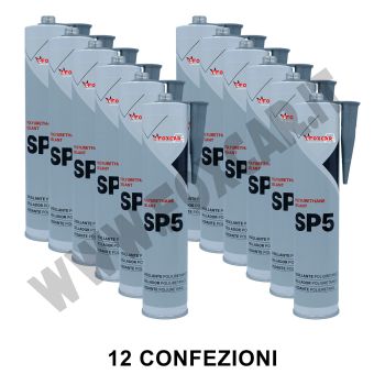 Promo 12 pezzi sigillante poliuretanico grigio