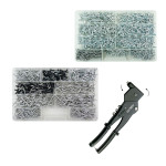 PROMO: Kit 750 rivetti graff e trigraff + Kit di 1'500 rivetti in allu...