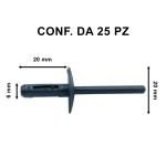 Rivetto in plastica per Bmw X5 e X3