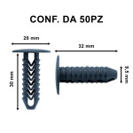 Bottone in plastica per Lamborghini e Ferrari