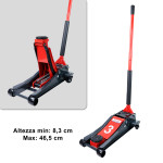 Carrello sollevatore idraulico per auto e furgoni max 3 tonnellate