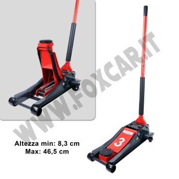 Carrello sollevatore idraulico per auto e furgoni max 3 tonnellate