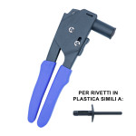 Rivettatrice per rivetti in plastica