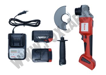 Smerigliatrice angolare a batteria 18V con velocità regolabile e disco 125 mm