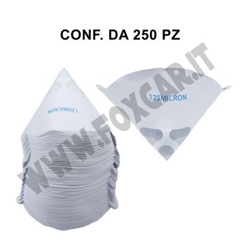 Filtri in carta per vernice da 125 Micron, confezione da 250 pezzi