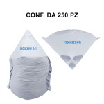 Filtri in carta per vernici da 190 micron, confezione da 250 pezzi