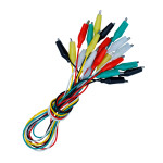 Cavi con morsetti a coccodrillo a doppia punta da 50 cm