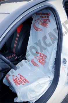 Coprisedili monouso in LDPE su bobina da 125 pezzi – formato 70 × 165 cm