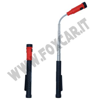 Lampada telescopica tascabile con testina snodabile a ricarica USB-C