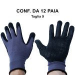 Promo: 12 paia di guanti in nylon con grip in nitrile spalmato taglia ...