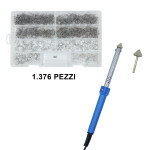 Promo: Kit di 1.376 graffette saldatura + Saldatore 80W plastiche