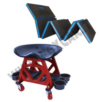 PROMO: Tappettino pieghevole da 6 parti + Sgabello ergonomico da lavoro
