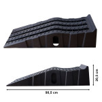 Set 2 rampe di sollevamento XL in plastica per auto e veicoli fino a 3...