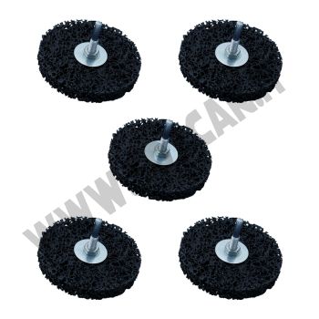 PROMO: 5 dischi abrasivi per trapano da Ø 100 mm per pulizia, max 8000 giri