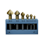 Set di 6 punte svasatrici per trapano da 6,6 mm a 20,5 mm per metallo,...