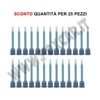 PROMO: 25 Beccucci mixer applicatori per adesivi e sigillanti bicomponenti