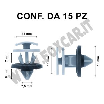 Fermo modanatura passaruota per Skoda, Audi, Volkswagen e VAG – OEM WHT009448