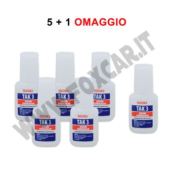 PROMO: 5+1 omaggio adesivo cianoacrilico incolore a presa ultra-rapida - flaconcino 8 g