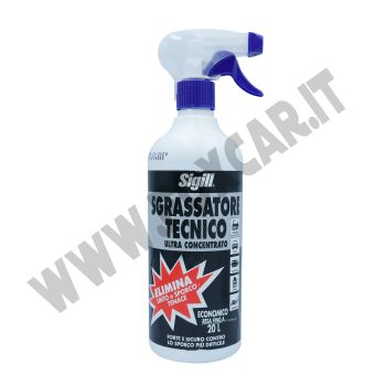 Sgrassatore tecnico professionale ad altissima concentrazione da 750 ml