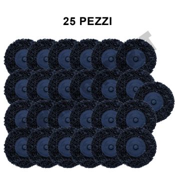 PROMO: 25 Dischi abrasivi in nylon con attacco rapido da Ø 50 mm