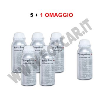 PROMO: 5 +1 OMAGGIO Polimeri liquidi per lucidatura e ripristino fari auto - confezione da 800g