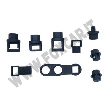 Set attrezzi per tendicinghia ausiliaria e multicinghia per Citroën, Ford, Peugeot, VAG e altri