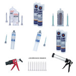PROMO: Kit completo per incollaggio professionale con adesivi, sigilla...