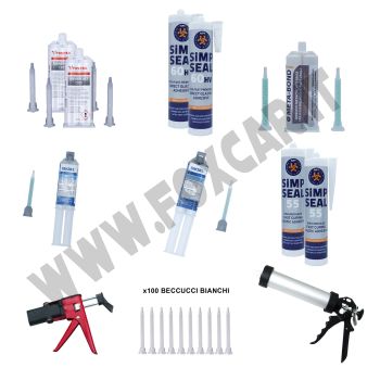 PROMO: Kit completo per incollaggio professionale con adesivi, sigillanti e accessori per Officina e Carrozzeria