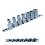 Set 7 chiavi a bussola 3/8" Torx Plus femmina