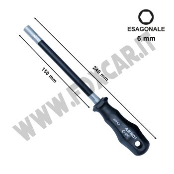Caccavite a bussola esagonale flessibile da 6 mm