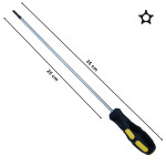 Cacciavite extra lungo 35 cm per viti pentalobate da 20 con foro con p...