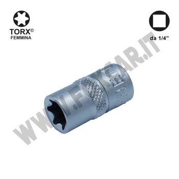 Bussola E-Torx femmina E11 con attacco da 1/4"