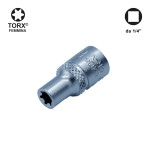 Bussola E-Torx femmina E6 con attacco da 1/4"