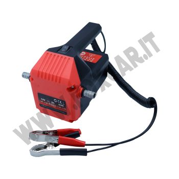 Pompa elettrica 12V aspirazione e trasferimento olio motore, diesel e liquido di raffreddamento