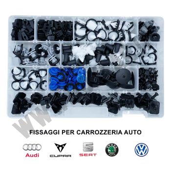 Kit di 215 fissaggi per carrozzeria auto del gruppo VAG