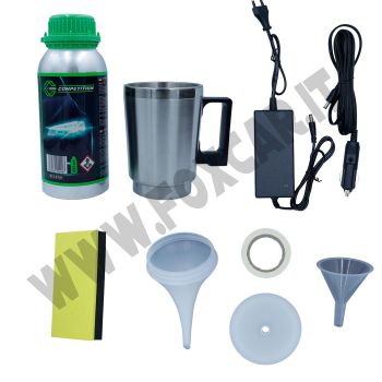 Kit ripristino fari opachi da 16 pezzi con polimero liquido