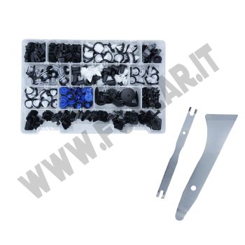 PROMO: Kit di 215 bottoni gruppo VAG + 2 attrezzi in metallo rimuovi rivestimenti