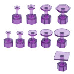 Kit 10 ventose viola PDR per riparazione danni grandine e ammaccature ...