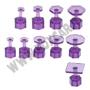 Kit 10 ventose viola PDR per riparazione danni grandine e ammaccature auto