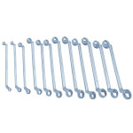 Serie di 12 chiavi poligonali da 6x7 a 30x32 mm