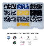 Kit 325 fissaggi per guarnizioni di cofano e porta per auto Volkswagen...