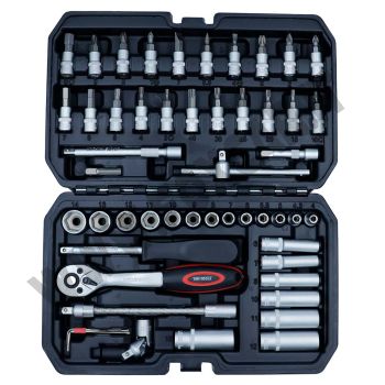Set chiavi a bussola 1/4" con prese SuperLock da 53 pezzi