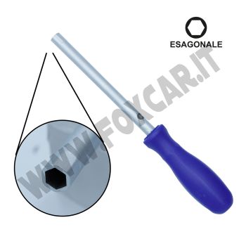 Cacciavite a tubo esagonale da 7 mm in acciaio
