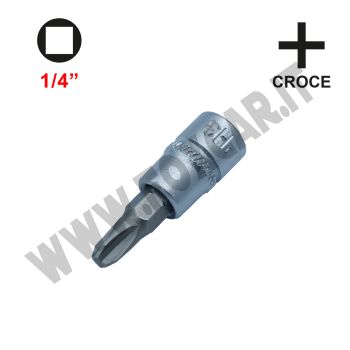 Chiave a bussola con profilo a croce e attacco da 1/4" PH3