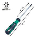 Cacciavite Torx con foro Security T30 x 110 con impugnatura ergonomica