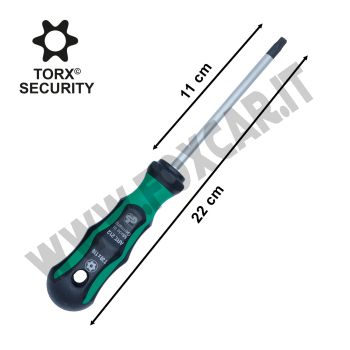 Cacciavite Torx con foro Security T30 x 110 con impugnatura ergonomica